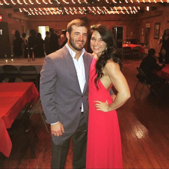 Lulus red floor length dress - Picture 2 of 4